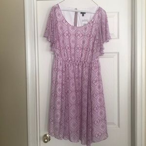 Purple and white torrid dress